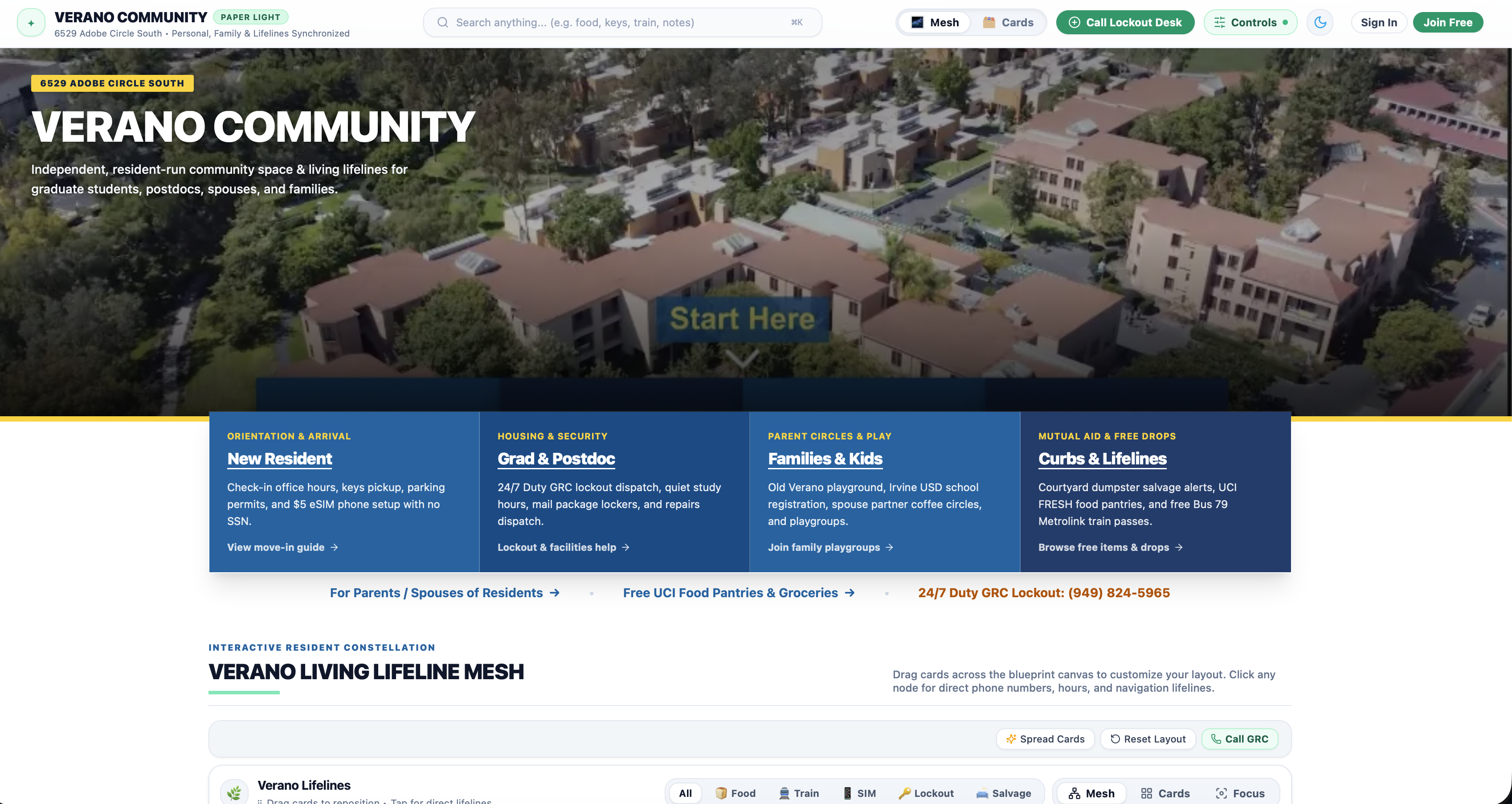 Verano Commons screenshot