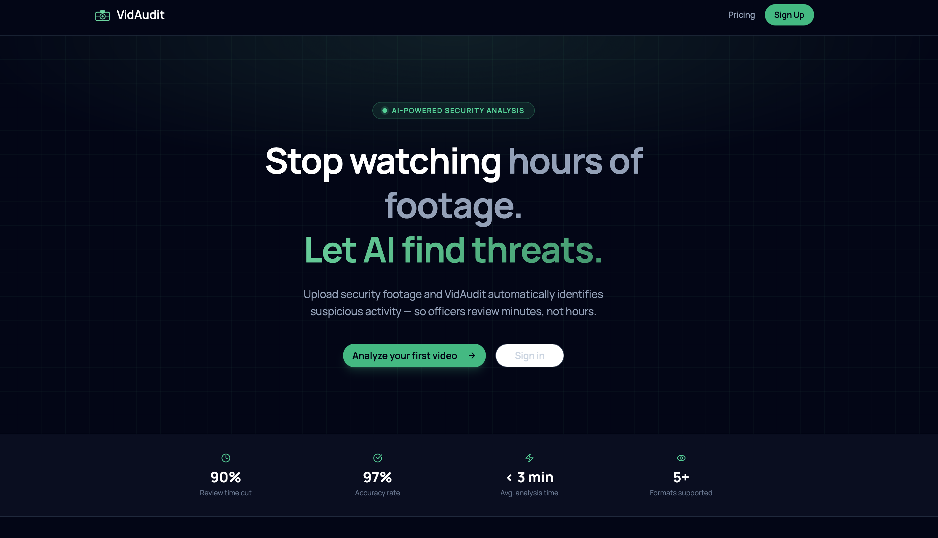 VidAudit screenshot